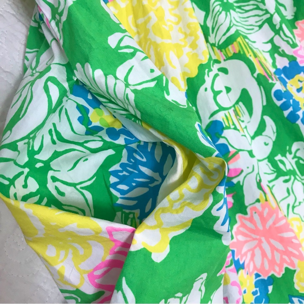 Lilly Pulitzer Reagan Dress Hibiscus Stroll - Picture 8 of 16